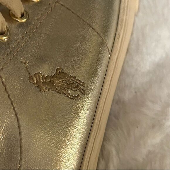 Ralph Polo sneakers in gold size 5.5‎ - Picture 6 of 8